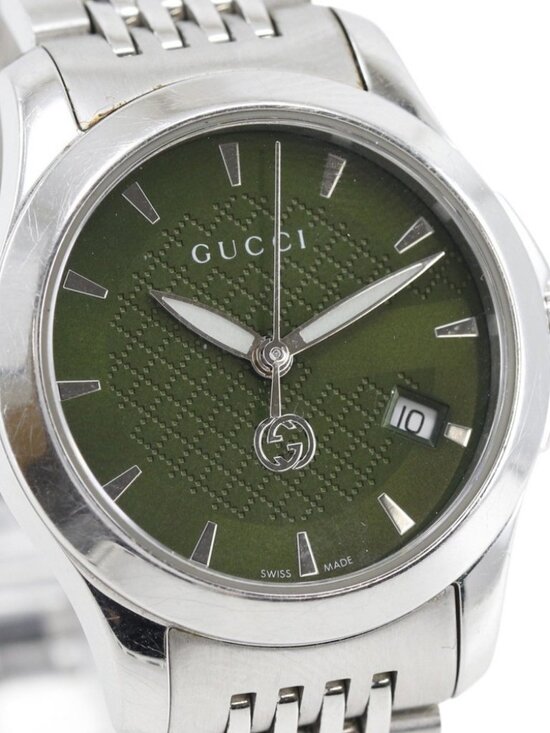GUCCI Watches 126.5 greenDial Stainless Steel Quartz Analog display Women main image 4